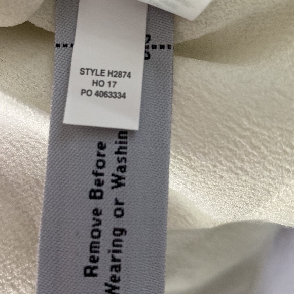 Madewell Flare Hem Ruffle Sleeve White Top - XXS - Picture 12 of 13